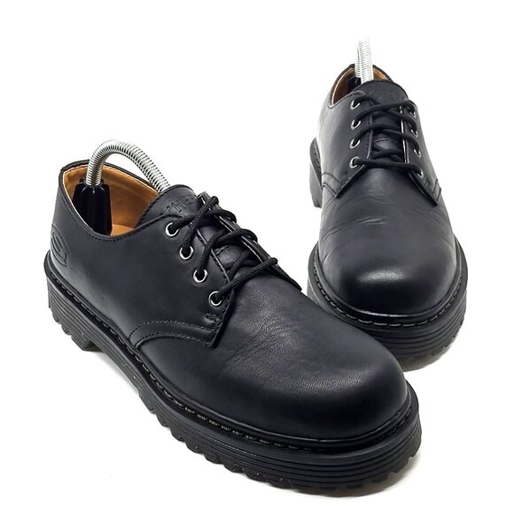 Skechers D395341 Black Leather Lace Up Oxford Shoes Men\'s Size 8 main image 9